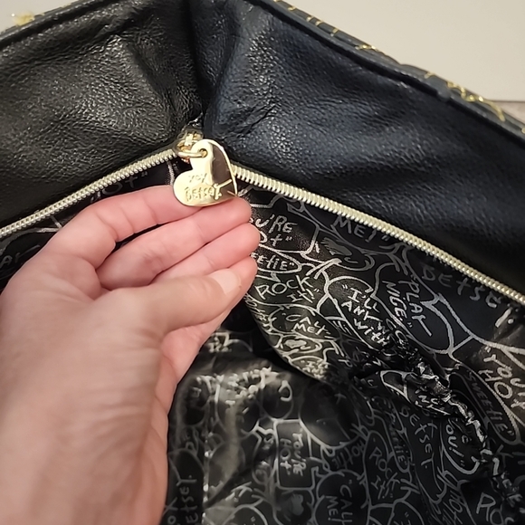 Betsey johnson large black handbag - Picture 11 of 15
